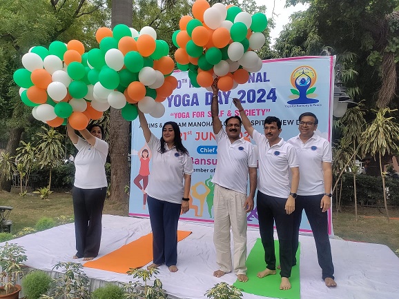 Yoga Day celebrated in RML Hospital and Medical College