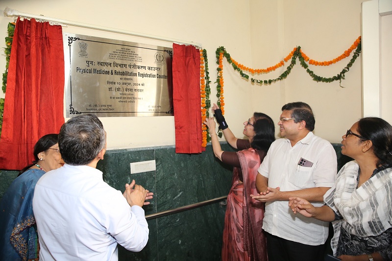 Safdarjung Hospital opens a special registration counter in the Physical Medicine and Rehabilitation (PMR) out-patient department to assist the disabled.