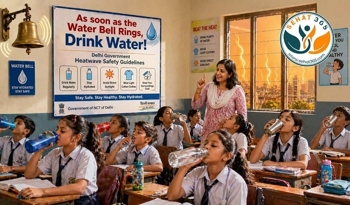 As soon as the water bell rings, children will have to drink water - In view of the severe heat, the Delhi government has issued new guidelines