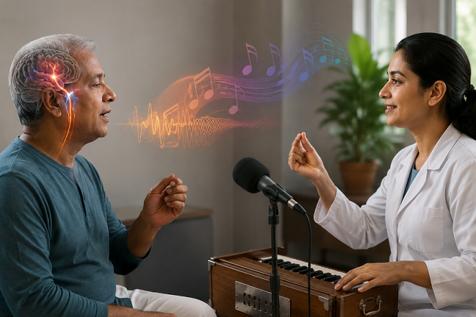A new Hindi music therapy will help in regaining the ability to speak after a stroke, shared research by IIT Delhi, AIIMS, and IHBAAS