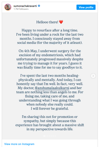Sumona Chakraborty underwent endometriosis surgery, find out what this surgery is and when this problem can occur